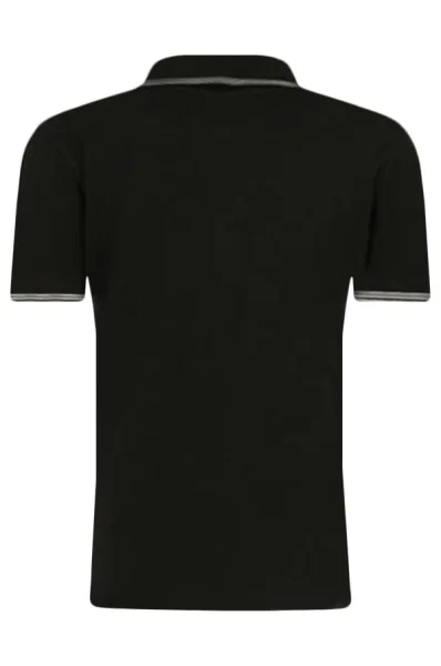 Поло/тениска с яка | Regular Fit BOSS Kidswear черен